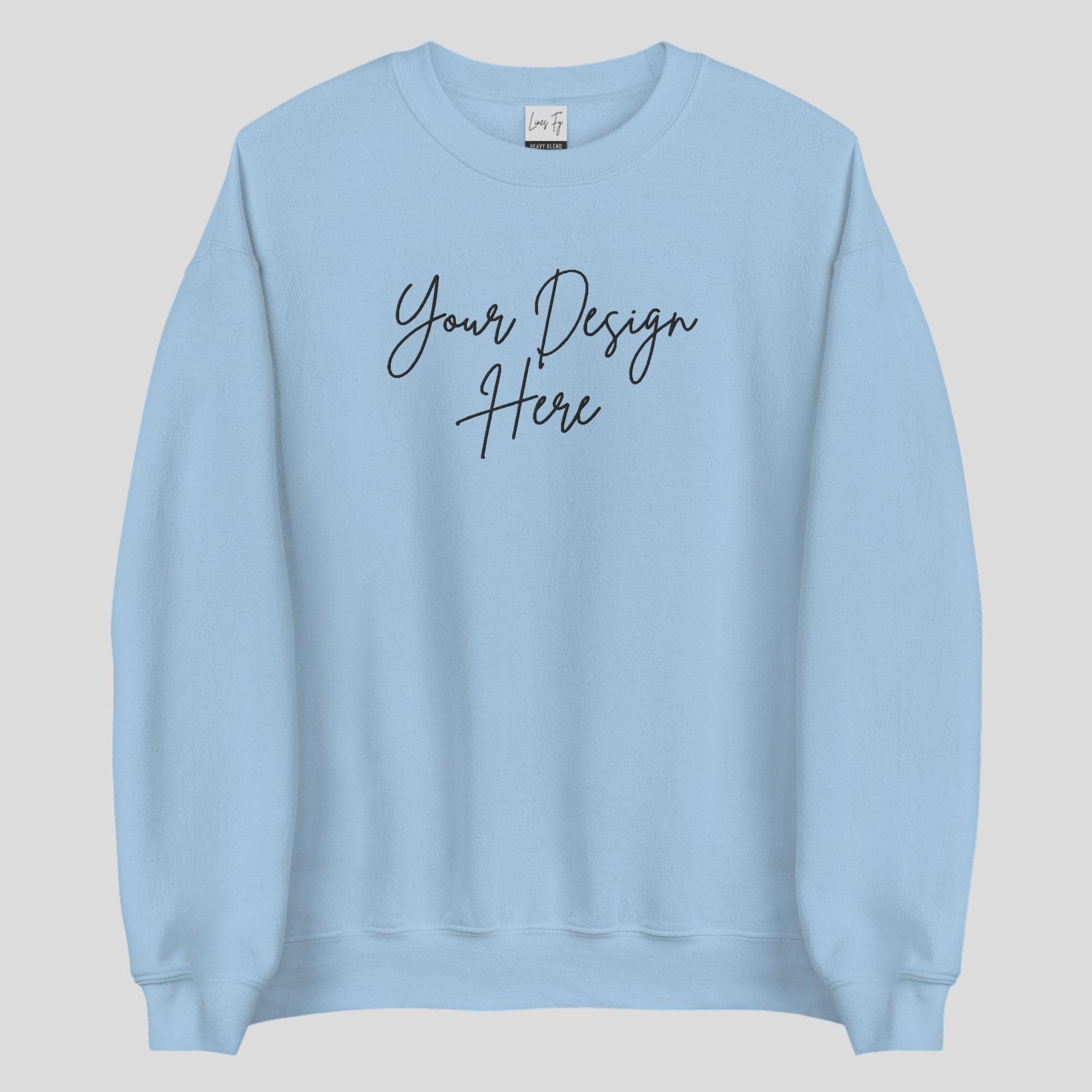 Custom Embroidered Sweatshirt - Lines FY
