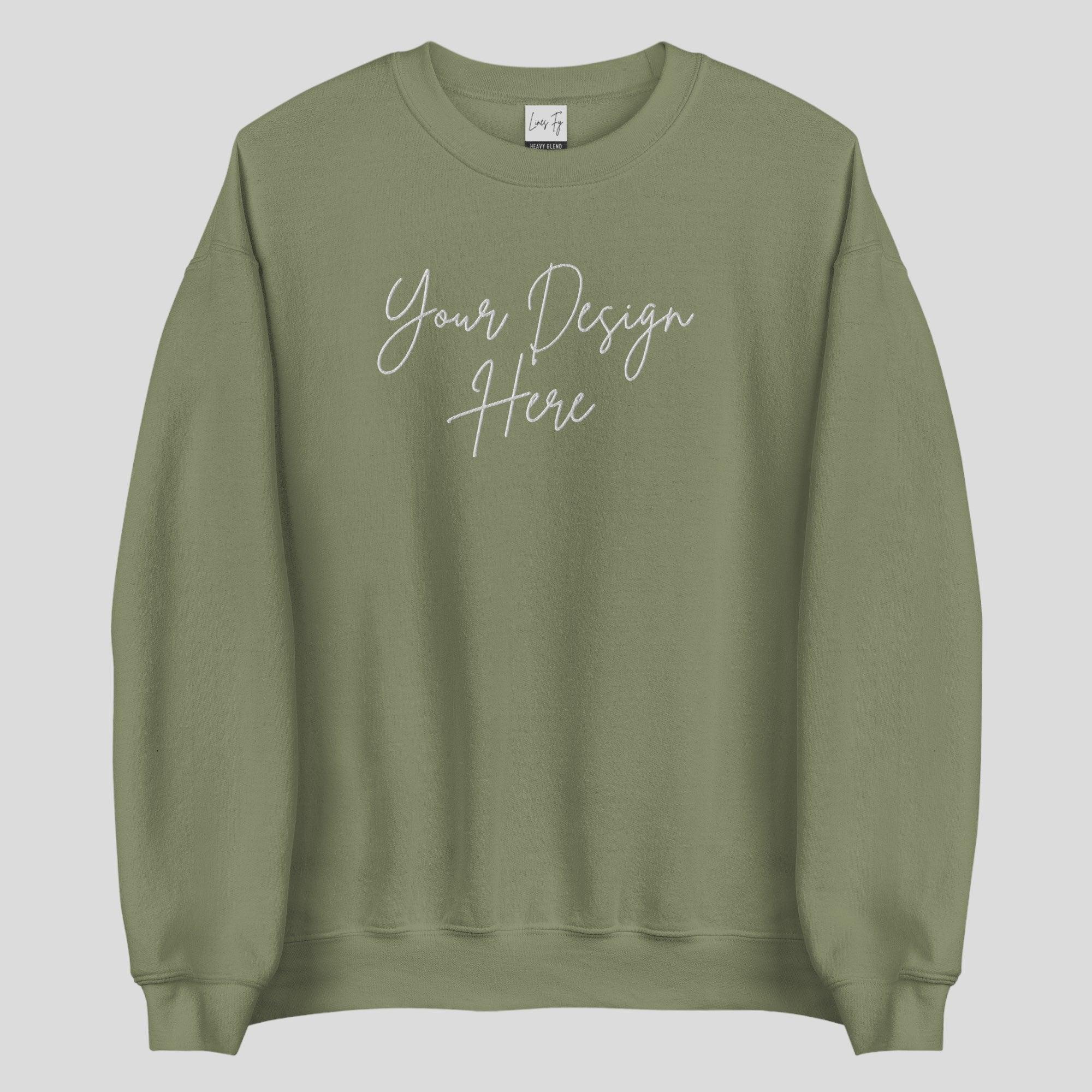 Custom Embroidered Sweatshirt - Lines FY